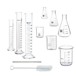 High Quality Borosilicate 3.3 Glass Beakers - 250 ml 6 pcs with Graduation Marks, Pack of 6