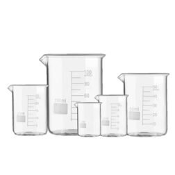 Borosilicate Glass Beaker 5ml, 10ml, 25ml, 50ml, 100ml - Pack of 5