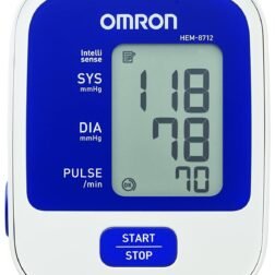 Omron 8712 Automatic Blood Pressure Monitor (White and Blue) 