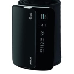 Omron Smart Elite+ HEM 7600T Tubeless 360° Accurate Digital Blood Pressure Monitor With Intellisense Technology & Intelli Wrap Cuff With Bluetooth Connectivity to Store Historic Measurements, Black   