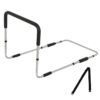 Steel Chrome Plated bedrail with Foam Grip for Adult Bed Safety Grab bar for Bed Assist Hand Rail for Elderly