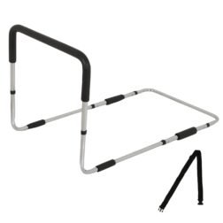 Steel Chrome Plated bedrail with Foam Grip for Adult Bed Safety Grab bar for Bed Assist Hand Rail for Elderly