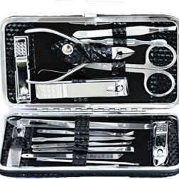 "Manicure Pedicure Set Nail Clippers Kit of 16Pcs, Stainless Steel Professional Grooming Kit,  Facial & Hand & Foot Beauty Set, Nail Cutter Tools with Luxurious Travel Case"