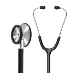 Cardiology Stethoscope for Doctors/Nurses/ Medical Students (Black)