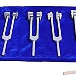 7 Chakras +1 Soul Purpose Weighted Tuning Forks Striker and Pouch Included