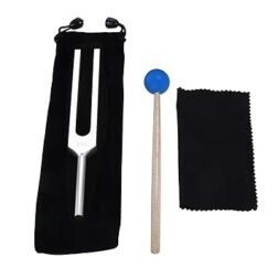 432 Hz Tuning Fork Set for Healing, Musical Instrument Tuning Forks for Chakra Balancing, Vibration , Reduce Stress, Meditation, Sound Therapy - with Silicone Hammer Bag Cleaning Cloth