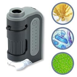 60x-120x Power LED Lighted Pocket Microscope