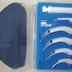 MRI Compatible Laryngoscope Set of 6+Handle fibrolite