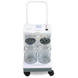 Electric Suction Machine Apparatus (7A-25D) Trolley with 5000ml Glass Jars remove phlegm, fluids, for Hospital, Home use, clinic use oil less pump