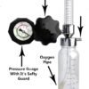 Oxygen Flow Meter Full Kit For Cylinder With Rotameter & Humidifier Bottle Oxygen Concentrator Respiratory Exercise