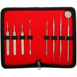 8 Pieces Dental Tools | Dental Pick, Tartar Plaque Remover, Dental Set for Oral Care | Blackhead Tools for Comedone Extractor | Blackhead Remover Tweezer Kit Whitehead Acne Blemish Pimple Remover