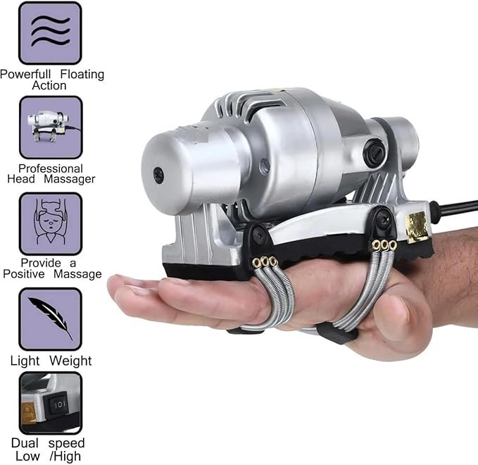 2 C Speed Head Massager Machine for Full Body and Pain Relief Device