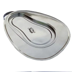 Premium Quality Stainless Steel Female Bed Pan with cover