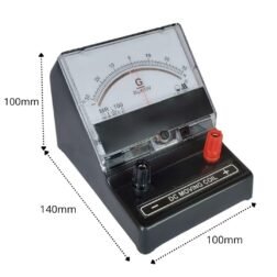 Desk Stand Analog 30-0-30 (20uA/Div) Moving Coil Galvanometer - Black Colour