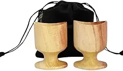 Neem Wood Eye Wash Cups | Ayurvedic Healing with Effective Eye Rinse Cleansing | Organic and Comfortable (Set of 2)